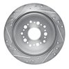 E-Line Drilled & Slotted Silver Brake Rotor, 1992-1998 Lexus/Toyota/Scion, Position: Rear Right - image 3