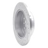 E-Line Drilled & Slotted Silver Brake Rotor, 1998-2010 Lexus/Toyota/Scion, Position: Rear Right - image 2