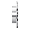 E-Line Drilled & Slotted Silver Brake Rotor, 2006-2015 Lexus/Toyota/Scion, Position: Rear Right - image 1