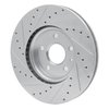 E-Line Drilled & Slotted Silver Brake Rotor, 2006-2015 Lexus/Toyota/Scion, Position: Rear Right - image 2