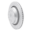 E-Line Drilled & Slotted Silver Brake Rotor, 2007-2017 Lexus/Toyota/Scion, Position: Rear Left - image 1