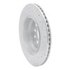E-Line Drilled & Slotted Silver Brake Rotor, 2007-2017 Lexus/Toyota/Scion, Position: Rear Left - image 2