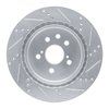E-Line Drilled & Slotted Silver Brake Rotor, 2013-2020 Lexus/Toyota/Scion, Position: Rear Left - image 4
