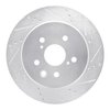 E-Line Drilled & Slotted Silver Brake Rotor, 2013-2020 Lexus/Toyota/Scion, Position: Rear Right - image 3