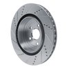 E-Line Drilled & Slotted Silver Brake Rotor, Fits Select Lexus/Toyota/Scion, Position: Rear Right - image 4