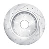 E-Line Drilled & Slotted Silver Brake Rotor, Fits Select Lexus/Toyota/Scion, Position: Rear Right - image 3