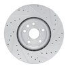 E-Line Drilled & Slotted Silver Brake Rotor, Fits Select Lexus/Toyota/Scion, Position: Left Front - image 2
