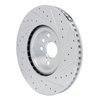 E-Line Drilled & Slotted Silver Brake Rotor, Fits Select Lexus/Toyota/Scion, Position: Left Front - image 3