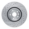 E-Line Drilled & Slotted Silver Brake Rotor, Fits Select Lexus/Toyota/Scion, Position: Right Front - image 2