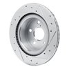 E-Line Drilled & Slotted Silver Brake Rotor, Fits Select Lexus/Toyota/Scion, Position: Rear Left - image 4