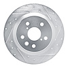 E-Line Drilled & Slotted Silver Brake Rotor, Fits Select Lexus/Toyota/Scion, Position: Rear Right - image 1