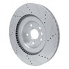 E-Line Drilled & Slotted Silver Brake Rotor, Fits Select Lexus/Toyota/Scion, Position: Left Front - image 4