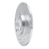 E-Line Drilled & Slotted Silver Brake Rotor, 1981-1984 Lexus/Toyota/Scion, Position: Front Left - image 3