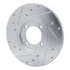 E-Line Drilled & Slotted Silver Brake Rotor, 1976-1981 Lexus/Toyota/Scion, Position: Front Right - image 3