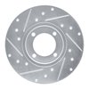 E-Line Drilled & Slotted Silver Brake Rotor, 1976-1981 Lexus/Toyota/Scion, Position: Front Right - image 4