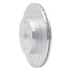 E-Line Drilled & Slotted Silver Brake Rotor, 1985-1988 Fits Multiple Makes/Models, Position: Front Left - image 1