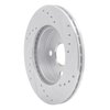 E-Line Drilled & Slotted Silver Brake Rotor, 1985-1988 Fits Multiple Makes/Models, Position: Front Left - image 2