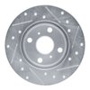 E-Line Drilled & Slotted Silver Brake Rotor, 1984-1988 Fits Multiple Makes/Models, Position: Front Left - image 3
