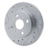 E-Line Drilled & Slotted Silver Brake Rotor, 1984-1988 Fits Multiple Makes/Models, Position: Front Left - image 4