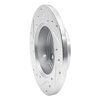 E-Line Drilled & Slotted Silver Brake Rotor, 1984-1988 Fits Multiple Makes/Models, Position: Front Right - image 3