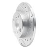 E-Line Drilled & Slotted Silver Brake Rotor, 1984-1988 Fits Multiple Makes/Models, Position: Front Right - image 4