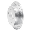 E-Line Drilled & Slotted Silver Brake Rotor, 1985-1987 Lexus/Toyota/Scion, Position: Rear Right - image 1