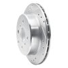 E-Line Drilled & Slotted Silver Brake Rotor, 1984-1988 Lexus/Toyota/Scion, Position: Rear Left - image 3