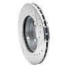 E-Line Drilled & Slotted Silver Brake Rotor, 1986-1989 Lexus/Toyota/Scion, Position: Front Left - image 1