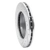 E-Line Drilled & Slotted Silver Brake Rotor, 1986-1989 Lexus/Toyota/Scion, Position: Front Right - image 4