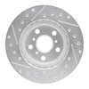 E-Line Drilled & Slotted Silver Brake Rotor, 1986-1989 Lexus/Toyota/Scion, Position: Front Right - image 2