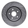 E-Line Drilled & Slotted Silver Brake Rotor, 1986-1992 Lexus/Toyota/Scion, Position: Front Right - image 2