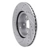 E-Line Drilled & Slotted Silver Brake Rotor, 1986-1992 Lexus/Toyota/Scion, Position: Front Right - image 4