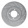 E-Line Drilled & Slotted Silver Brake Rotor, 1985-1988 Lexus/Toyota/Scion, Position: Front Left - image 4