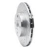 E-Line Drilled & Slotted Silver Brake Rotor, 1987-1992 Fits Multiple Makes/Models, Position: Front Left - image 4