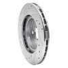 E-Line Drilled & Slotted Silver Brake Rotor, 1987-1992 Fits Multiple Makes/Models, Position: Front Right - image 3