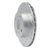 E-Line Drilled & Slotted Silver Brake Rotor, 1988-1992 Fits Multiple Makes/Models, Position: Front Left - image 4