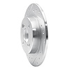 E-Line Drilled & Slotted Silver Brake Rotor, 1987-1992 Fits Multiple Makes/Models, Position: Rear Left - image 1