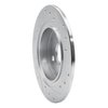 E-Line Drilled & Slotted Silver Brake Rotor, 1987-1992 Fits Multiple Makes/Models, Position: Rear Left - image 3