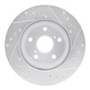 E-Line Drilled & Slotted Silver Brake Rotor, 1989-1992 Lexus/Toyota/Scion, Position: Front Left - image 3