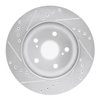 E-Line Drilled & Slotted Silver Brake Rotor, 1989-1992 Lexus/Toyota/Scion, Position: Front Right - image 4