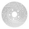 E-Line Drilled & Slotted Silver Brake Rotor, 1988-1993 Lexus/Toyota/Scion, Position: Front Left - image 3