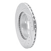 E-Line Drilled & Slotted Silver Brake Rotor, 1992-1995 Lexus/Toyota/Scion, Position: Front Right - image 1