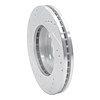 E-Line Drilled & Slotted Silver Brake Rotor, 1992-2001 Lexus/Toyota/Scion, Position: Front Right - image 1
