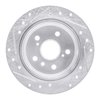 E-Line Drilled & Slotted Silver Brake Rotor, 1992-2003 Lexus/Toyota/Scion, Position: Rear Right - image 3