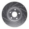 E-Line Drilled & Slotted Silver Brake Rotor, 1999-2007 Lexus/Toyota/Scion, Position: Front Right - image 3
