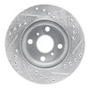 E-Line Drilled & Slotted Silver Brake Rotor, 1993-2002 Fits Multiple Makes/Models, Position: Front Left - image 2