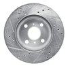 E-Line Drilled & Slotted Silver Brake Rotor, 1993-2002 Fits Multiple Makes/Models, Position: Front Right - image 4