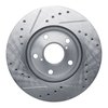 E-Line Drilled & Slotted Silver Brake Rotor, 1992-1995 Lexus/Toyota/Scion, Position: Front Right - image 2