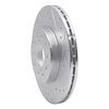 E-Line Drilled & Slotted Silver Brake Rotor, 1992-1995 Lexus/Toyota/Scion, Position: Rear Right - image 1