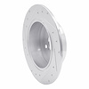 E-Line Drilled & Slotted Silver Brake Rotor, 1995-1999 Lexus/Toyota/Scion, Position: Rear Right - image 1
